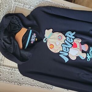 BKYS Never Alone Men's Hoodie Sz Suburban Streetwear Black